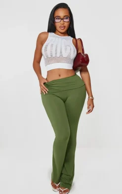 Shape White Textured Seamless Thicc Sleeveless Crop Top