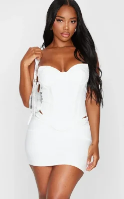 Shape White Woven Bandeau Corset