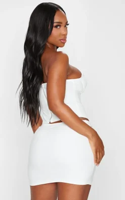 Shape White Woven Bandeau Corset