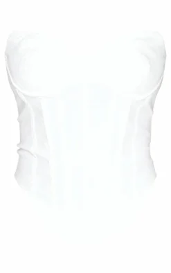 Shape White Woven Bandeau Corset