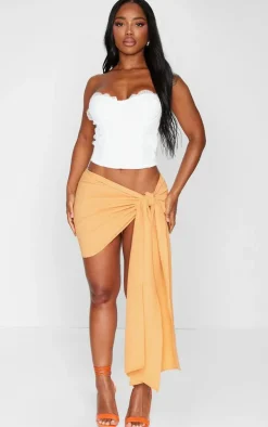 Shape White Woven Lace Bandeau Corset