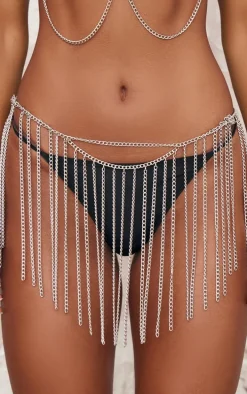 Silver Chain 2 Piece Body Jewelry Set