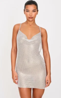 Silver Chainmail Mini Dress