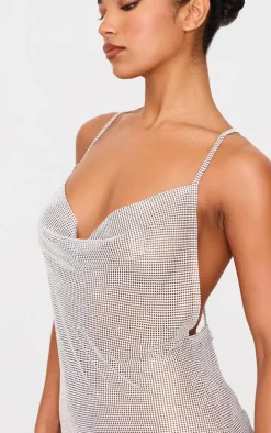 Silver Chainmail Mini Dress