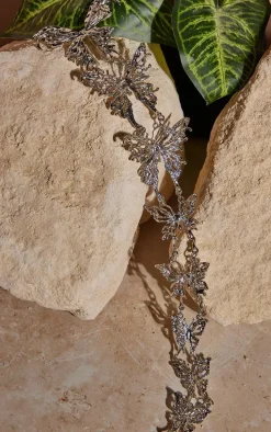 Silver Metal Butterfly Hair Clip