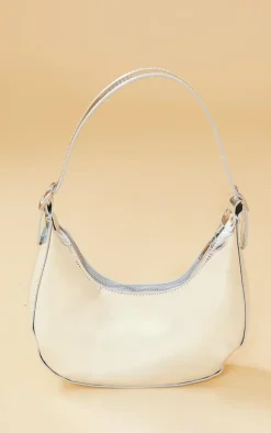 Silver Pu Shoulder Bag