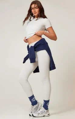 Slate Grey Sculpt High Waist Gym Leggings