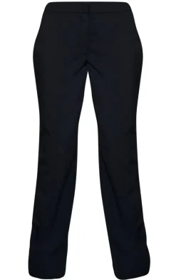 Soft Black Woven Wide Leg Pants