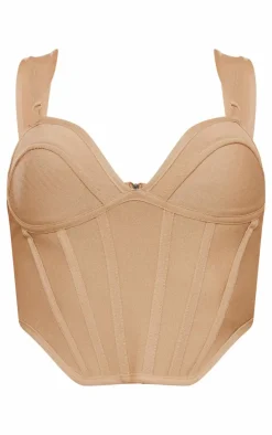 Stone Bandage Dip Hem Bust Cup Corset
