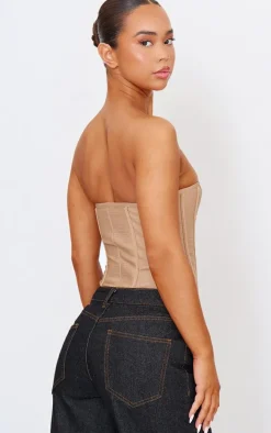 Stone Bandage Hook And Eye Structured Corset