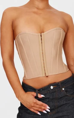 Stone Bandage Hook And Eye Structured Corset