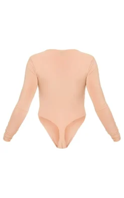 Stone Basic Slinky Long Sleeve Bodysuit
