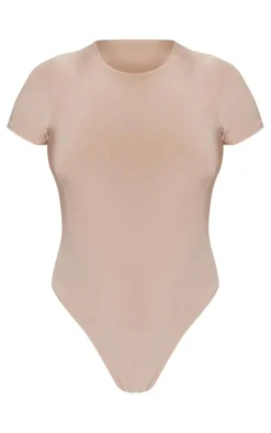 Stone Basic Slinky Short Sleeve Bodysuit