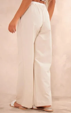 Stone Boxer Detail Drawstring Waist Pants