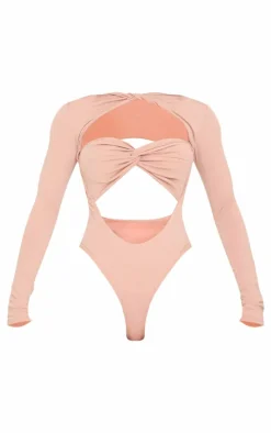 Stone Contour Jersey Cut Out Bodysuit