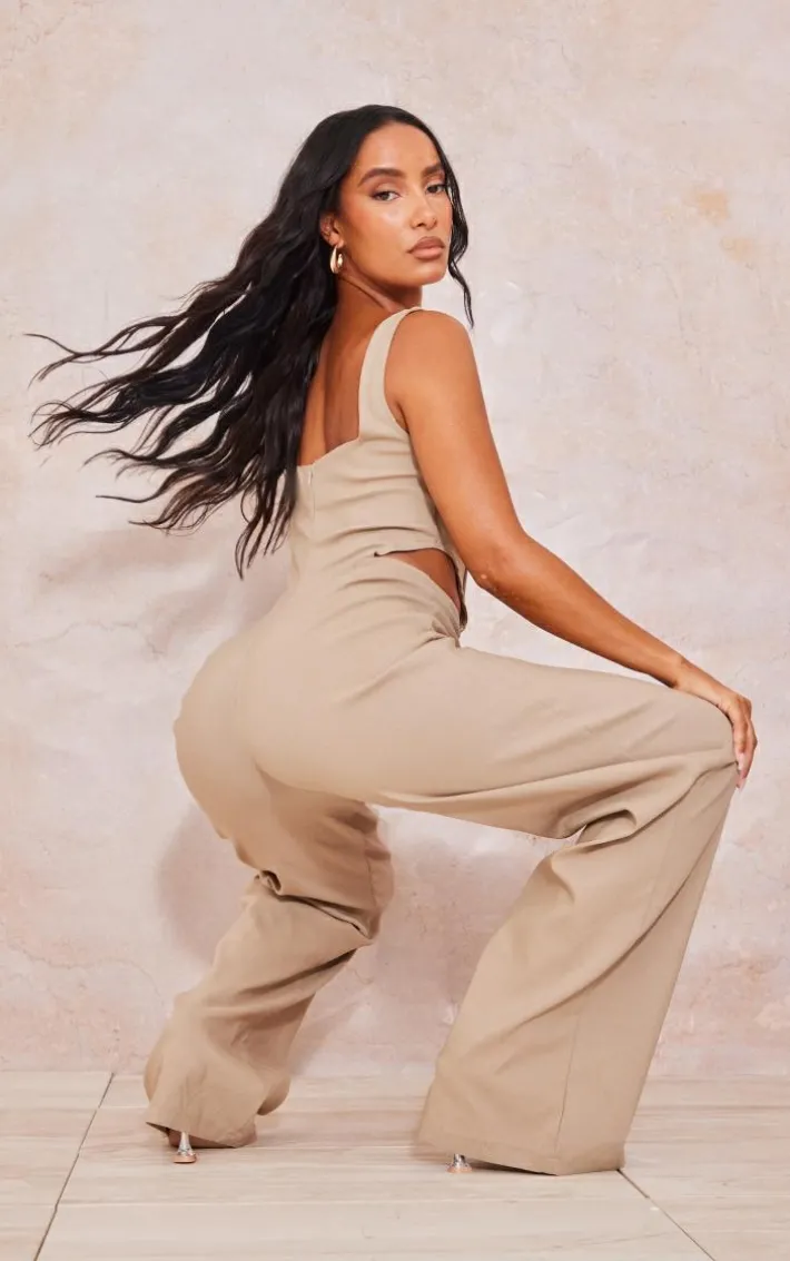 Stone Corset Cut Out Jumpsuit