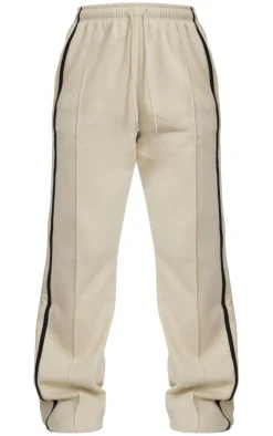Stone Double Side Stripe Straight Leg Sweatpants