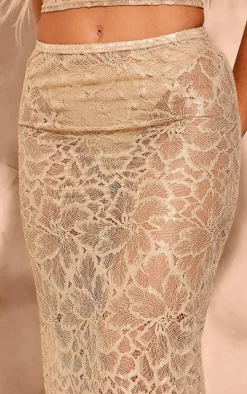 Stone Lace Midaxi Skirt