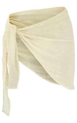 Stone Linen Look Mini Beach Sarong