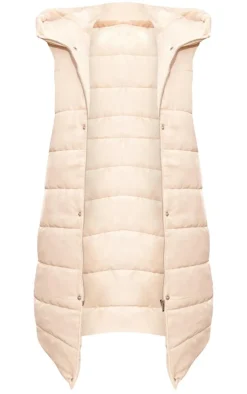 Stone Longline Puffer Vest