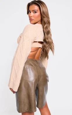 Stone Luxe Knit Sleeves