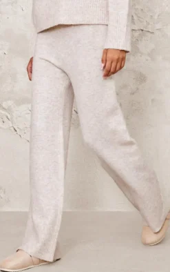 Stone Luxe Knit Wide Leg Pants