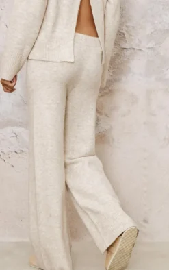 Stone Luxe Knit Wide Leg Pants