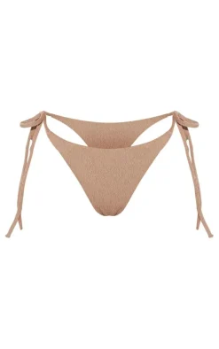 Stone Mini Crinkle Tie Side Bikini Bottoms