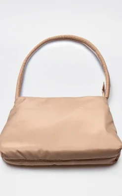 Stone Nylon Shoulder Bag