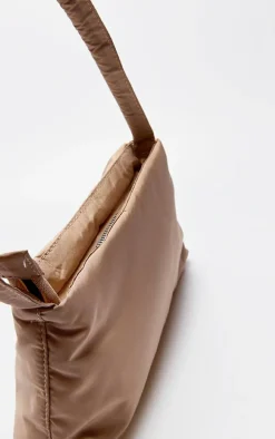 Stone Nylon Shoulder Bag