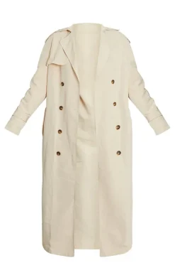 Stone Oversized Trench Coat