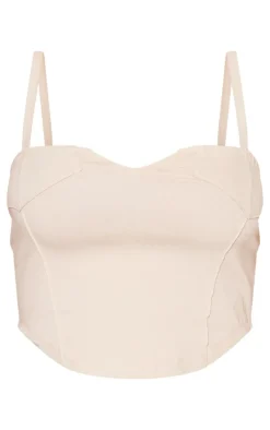 Stone Pocket Detail Bengaline Corset