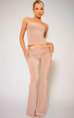 Stone Slinky Low Rise Flared Pants
