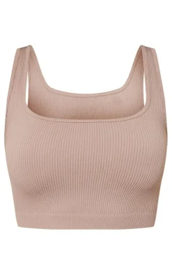 Stone Snatched Rib Sleeveless Crop Top