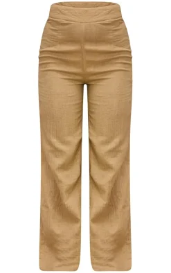 Stone Soft Crinkle Straight Leg Beach Pants