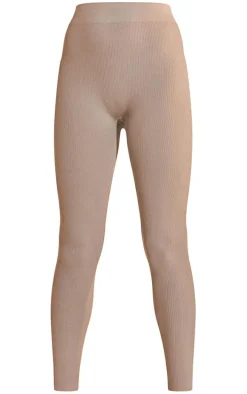 Stone Structured Snatched Rib Leggings