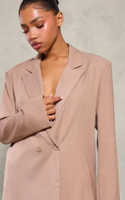Stone Tailored Woven Oversized Blazer