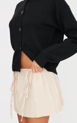 Stone Tailored Woven Pleated Mini Skirt
