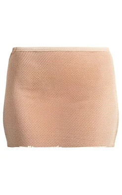 Stone Textured Mini Beach Skirt