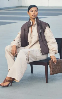 Stone Textured Zip Through Track Top