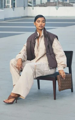 Stone Textured Zip Through Track Top