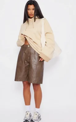 Stone Washed Oversized Wide Hem Hoodie