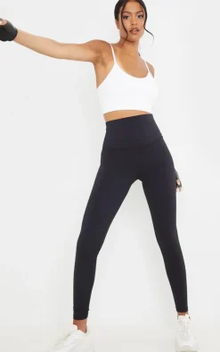 Tall Black Sculpt High Waisted Gym Leggings