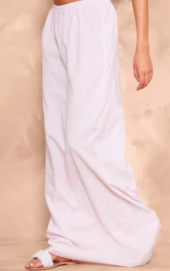 Tall Baby Pink Linen Look Maxi Skirt