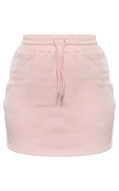 Tall Baby Pink Sweat Mini Skirt