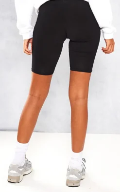 Tall Black Basic Jersey Bike Shorts