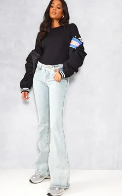 Tall Black Basic Long Sleeve Top