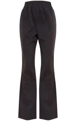 Tall Black Elasticated Waist Wide Leg Pants