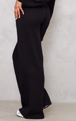 Tall Black High Waisted Wide Leg Sweatpants