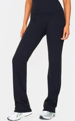 Tall Black Snatched Sculpt Flared Pants